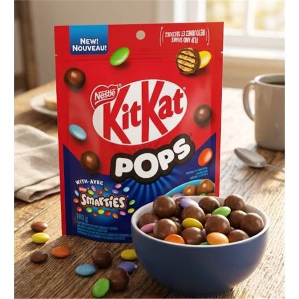 KitKat Pops With Smarties, 14 x 160g Pouches