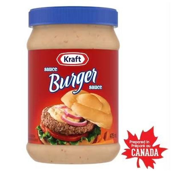 Kraft Burger Sauce 12-Pack 475 mL Each