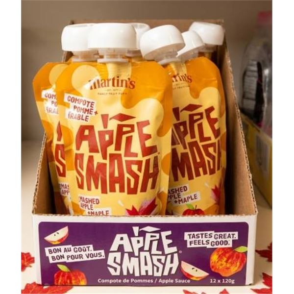 Martin's Apple Smash Apple Sauce Pouches - 11 Count