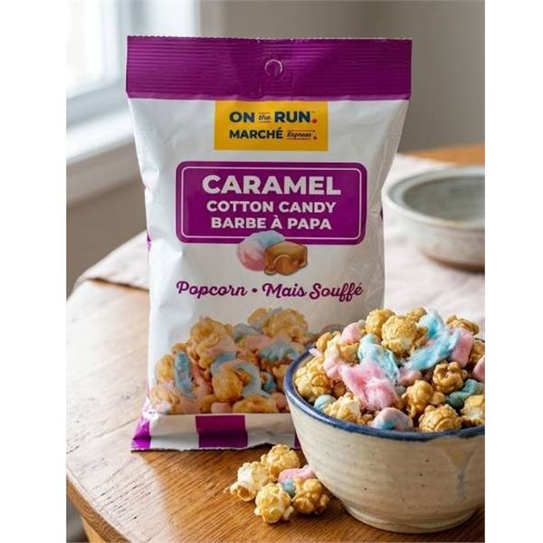 Caramel Cotton Candy Popcorn - 12 x 80g Bags