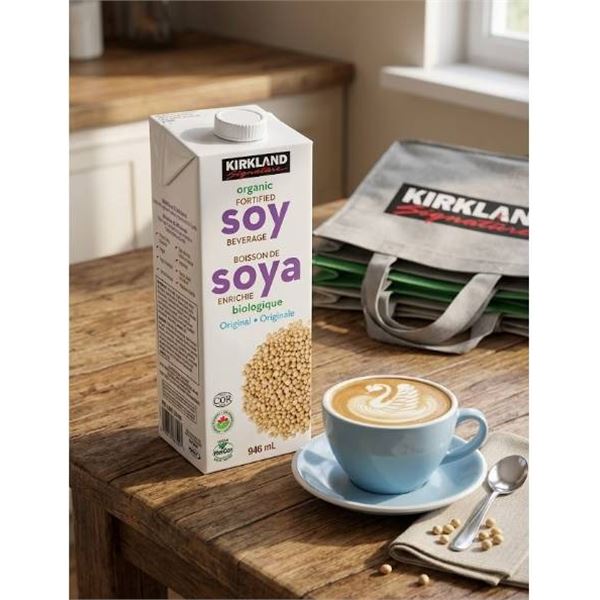 Kirkland Organic Fortified Soy Beverage, 6 Pack, 946 ml Each
