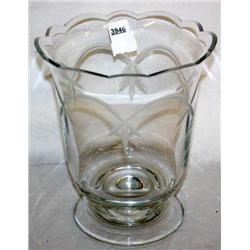 Cut Crystal Vase 9" Tall