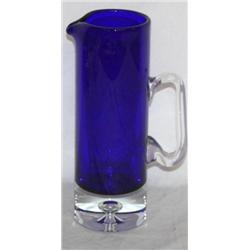 Cobalt Blue Crystal Pitcher by Block