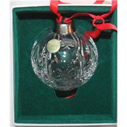 Hand Cut Crystal Christmas Ornament