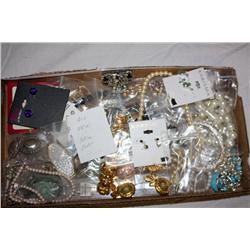 Box Lot of Vintage Costume Jewelry