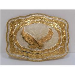 Genuine Large Crumrine Western Belt Buckle