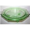 Image 2 : Vaseline Glass Footed Bowl