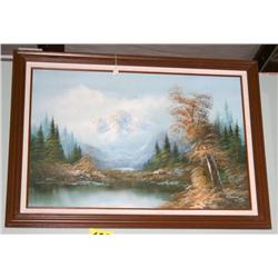 Framed Oil of a Lake