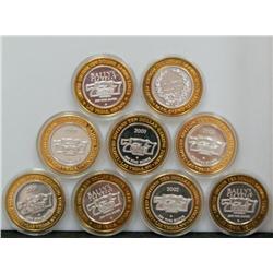 .999 Silver Limited Edition $10 Casino Tokens