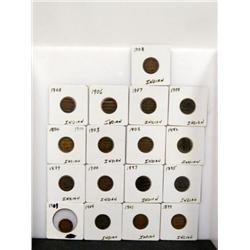 )INDIAN HEAD CENTS - EXCELLENT DATE RANGE