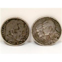 TWO RARE SILVER COINS