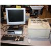 Image 1 : HP Compaq dc7100 Computer w/ Monitor and Printer