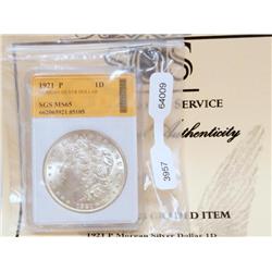 1921-P MS65 SGS Morgan Silver Dollar
