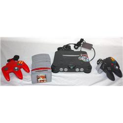 Nintendo 64 w/ Controllers and 10 Games