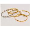 Image 1 : 14K Yellow Gold Filled Bangle Bracelets Collection
