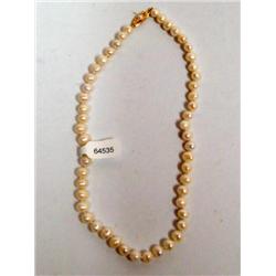 6.00mm White Pearl Hand Made Ladies Necklace