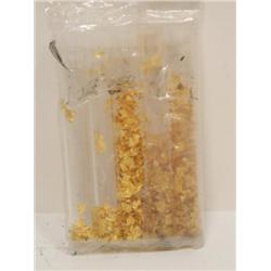 Rare Gold Flakes Vial From Alaska Rivers