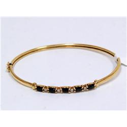 AAA Cashmere Sapphire & Diamonds Ladies Bangle Bra