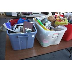 Table lot of miscellaneous household items