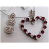 Image 1 : Diamonds Ladies Pendant & Ruby Heart Pendant