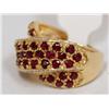 Image 2 : AAA Burmese Ruby & Diamonds Hand Made Ladies Ring