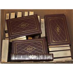 Box Lot of Leather Bound Harvard Classics