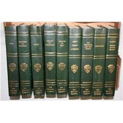 Lot of Leather Bound Harvard Classic Books