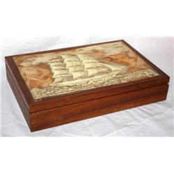 Sailing Ship Designed Jewelry Box