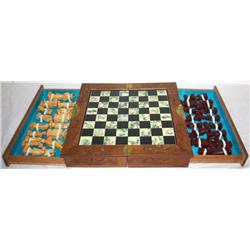 Vintage Wooden Chess Set