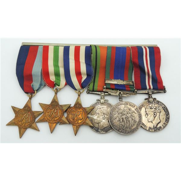 #3 WW2 Canadian Medal Group of 6 Silver CVSM