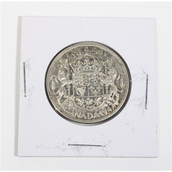 #23 1947 Fifty Cents Canada Silver Coin