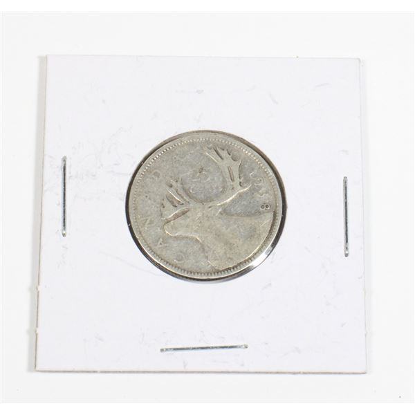 #26 1938 Canada 25 Cents Quarter Silver Coin