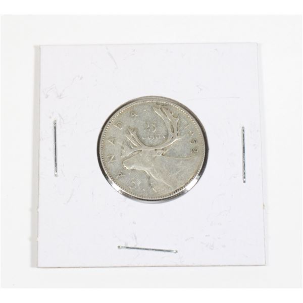 #29 1952 Canada 25 Cents Silver Quarter