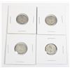 Image 2 : #45 1961 Canada 10 Cent Silver Dime Lot of 4