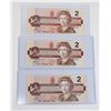 Image 1 : #77 1986 Canada $2 Two Dollar Bill Banknote Lot