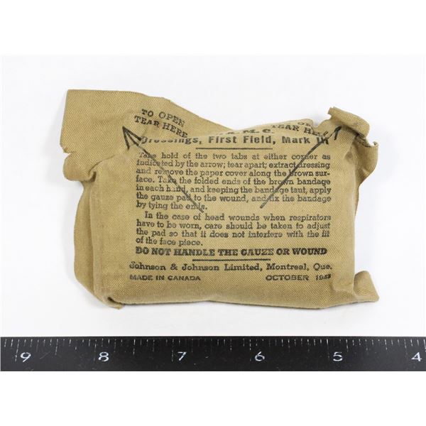 #115 WW2 1943 RCAMC Field Dressings Mark III