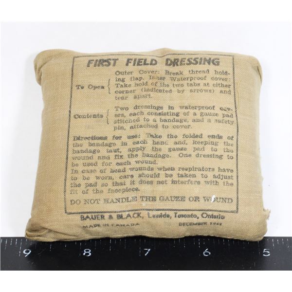 #116 WW2 Canadian First Field Dressing Dec 1942