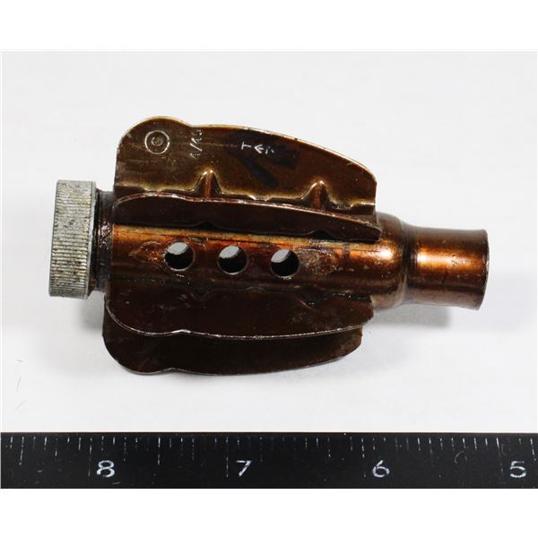 #122 WW2 Canadian Mortar Round Tail 1945