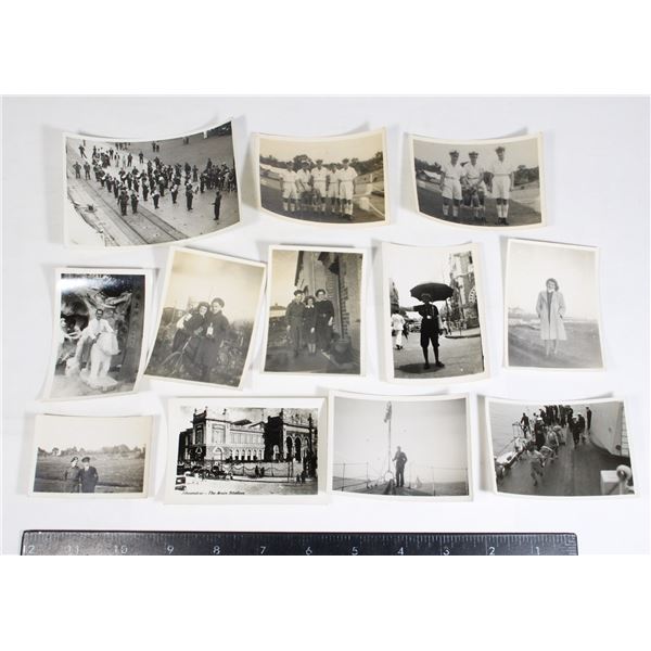 #129 Lot of 12 WW2 Allied Photographs