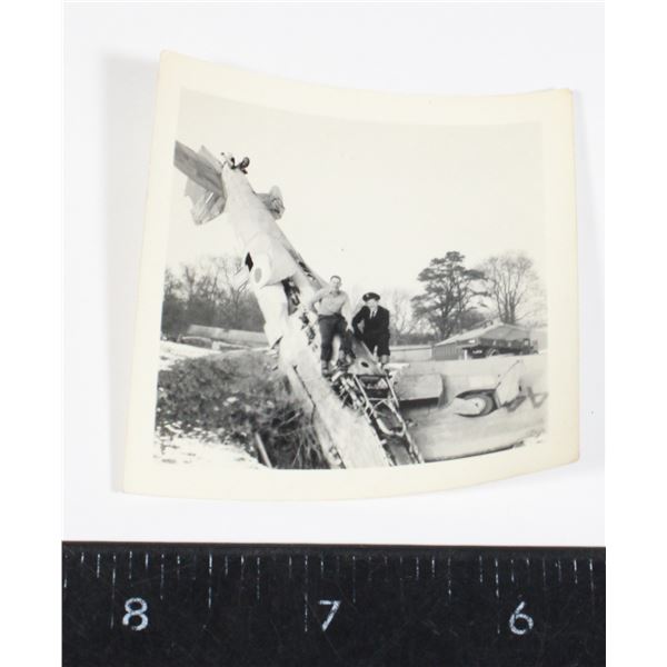 #130 WW2 RAF Plane Crash Landing Photograph