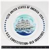 Image 1 : #133 1776 1976 USS Constitution Porcelain Plate