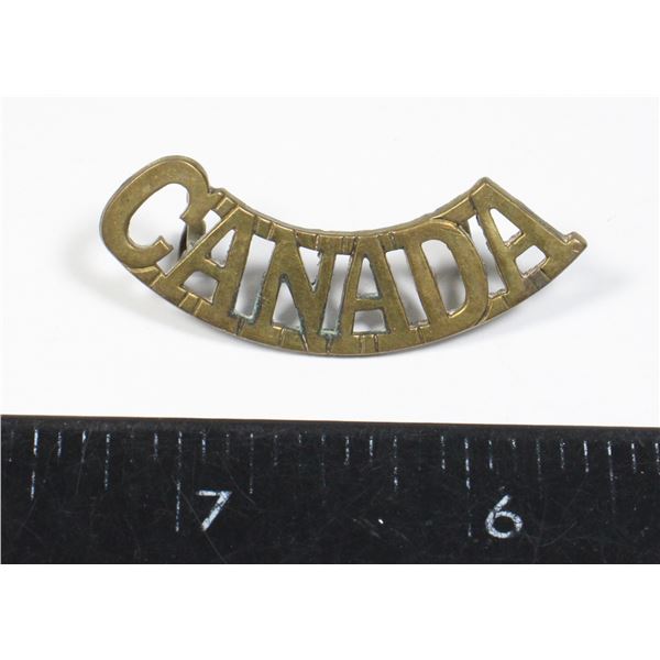 #141 WW1 Canadian CEF Shoulder Title Variation