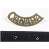 Image 1 : #141 WW1 Canadian CEF Shoulder Title Variation