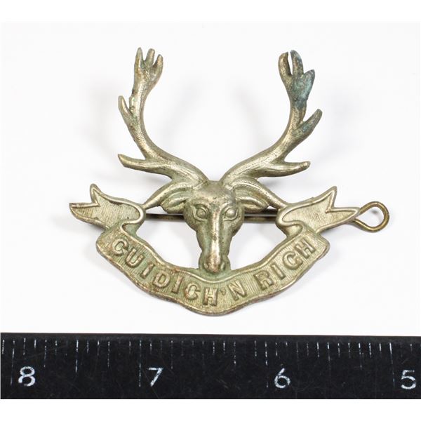 #145 WW2 Seaforth Highlanders of Canada Cap Badge