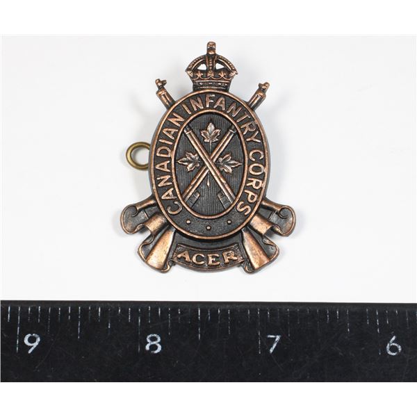 #149 WW2 Canadian Infantry Corps Cap Badge