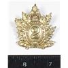 Image 1 : #151 WW2 Queen's Own Rifles Of Canada Cap Badge