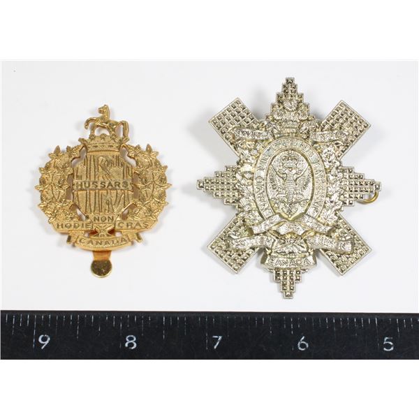 #159 Pair 1st Hussars Canadian Scottish Regiment