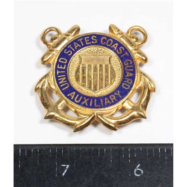 #177 United States Coast Guard Auxiliary Cap Badge
