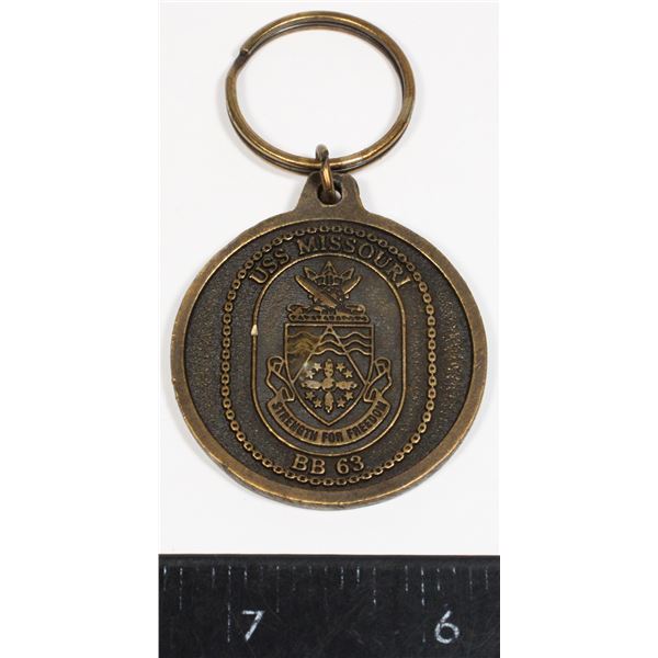 #188 USS Missouri BB63 Keychain Pearl Harbour