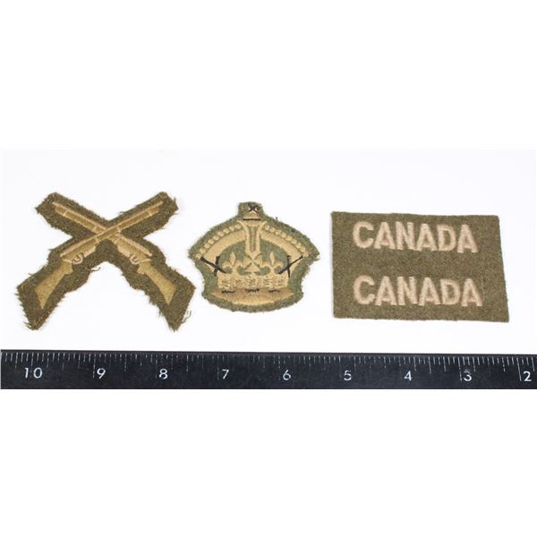 #194 WW2 Canadian Battledress Cloth Kings Crown